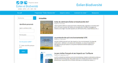 Desktop Screenshot of eolien-biodiversite.com